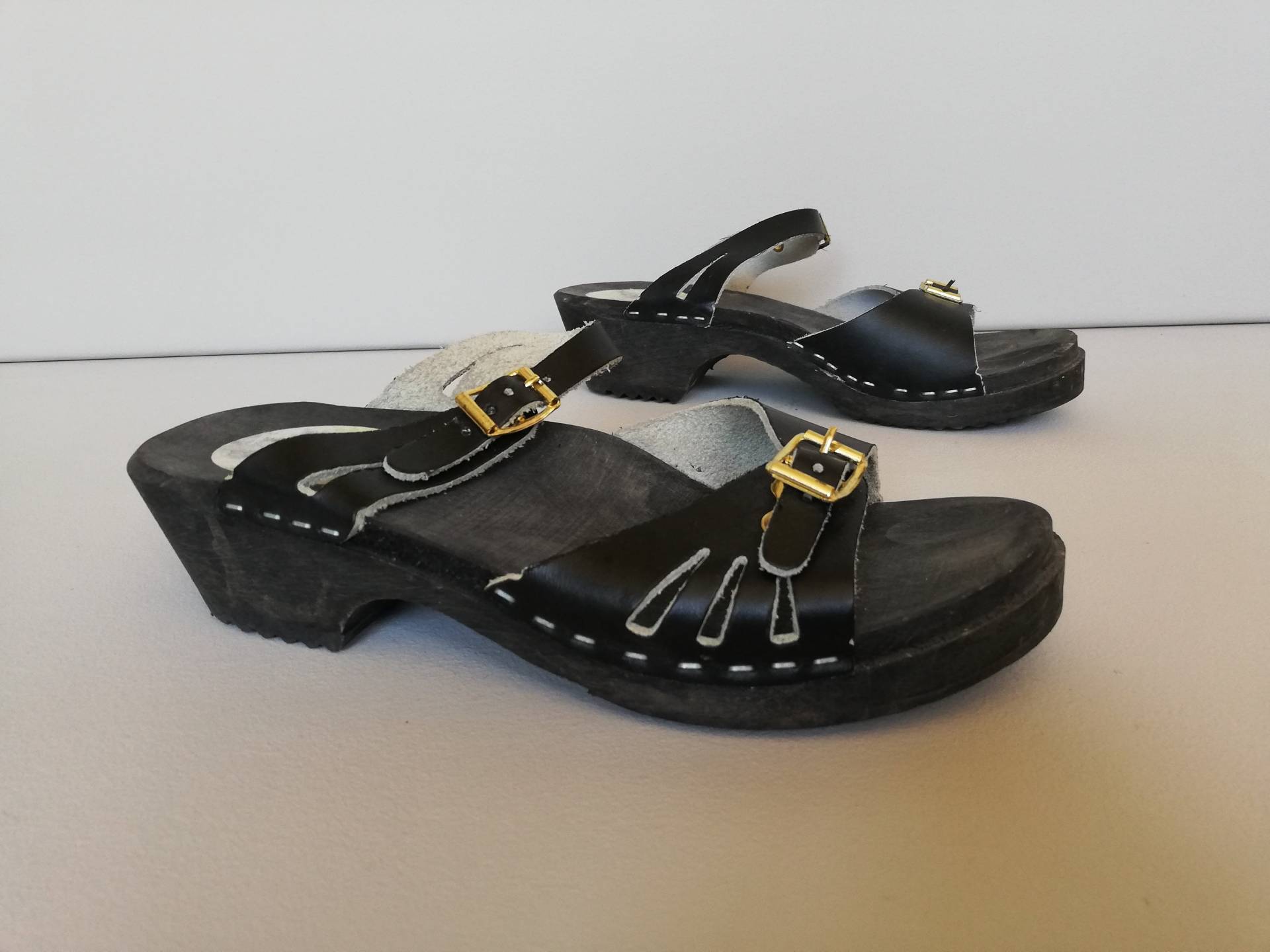 Vintage Clogs - Größe Eur 37, Us 6, 5, Uk 4, 5. Hergestellt in Schweden von DustRoad