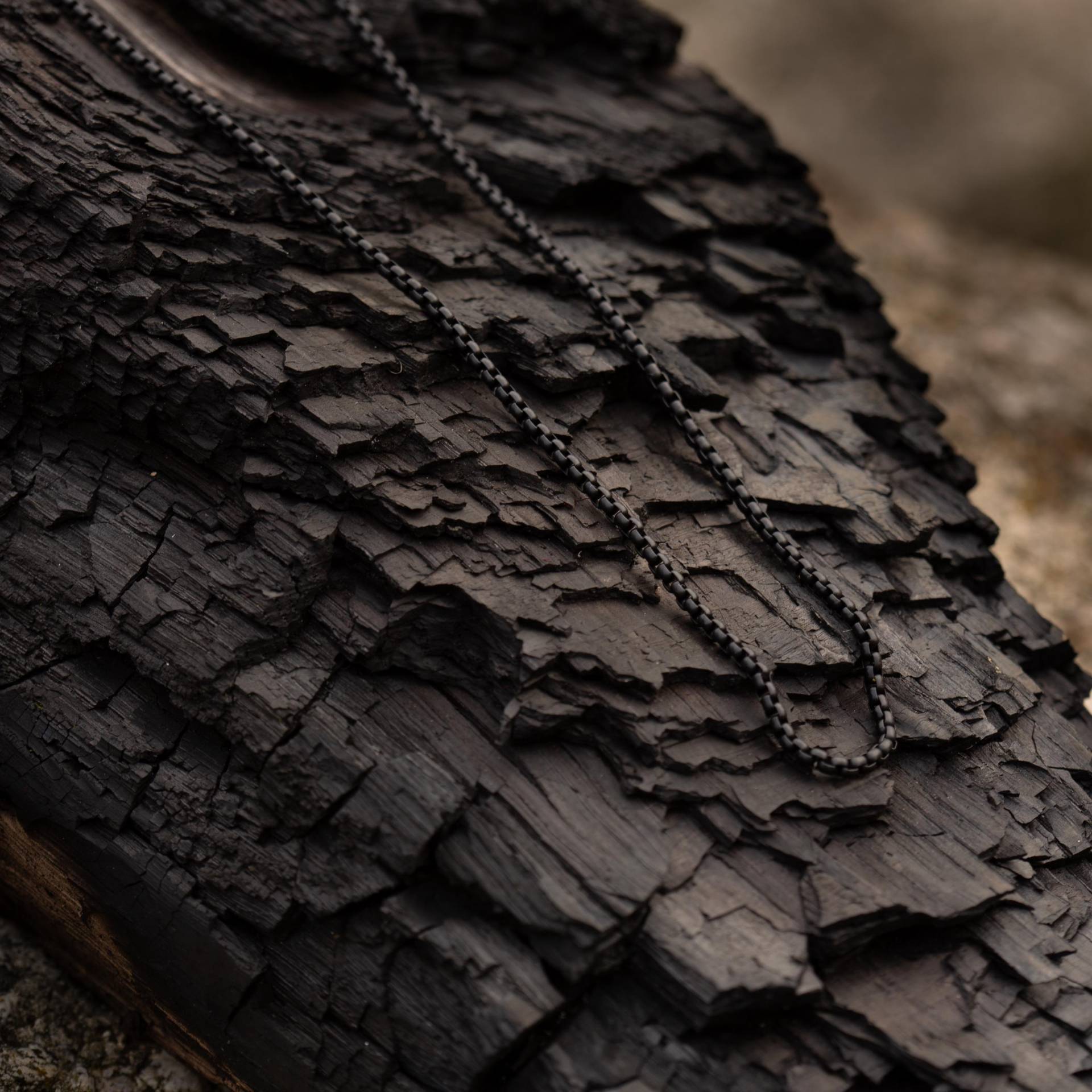 Halsketten Für Herren Matt Schwarz von Dustill