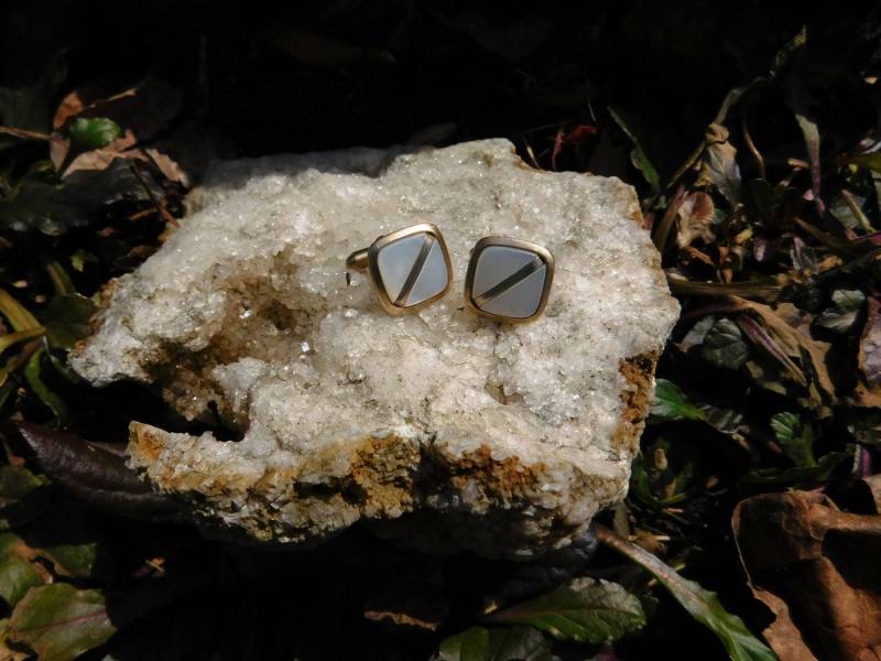 Vintage Art Deco Mop Goldfarbene Knebel-Manschettenknöpfe - 1930's Von Dustymillerantiques von DustyMillerAntiques