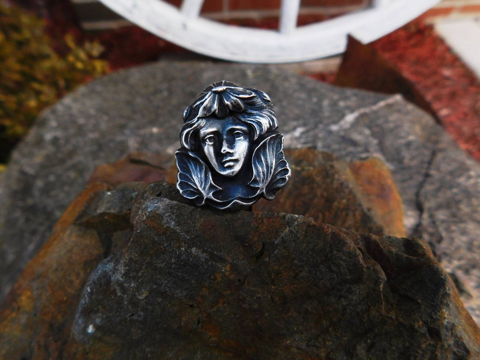 Vintage Art Nouveau Sterling Silber Lady's Bust Hat Pin - 1920 Von Dustymillerantiques Vintage Art Nouveau Sterling Silber Lady's Bust Hat Pin - 1920 Von Dustymillerantiques von DustyMillerAntiques