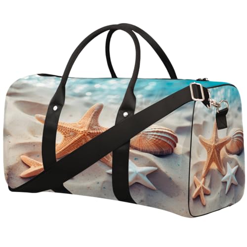 Sporttasche für Damen und Herren, wasserabweisend, faltbar, für Sommer, Strand, Seestern, leicht, für Workout, Krankenhaus von Dusviba