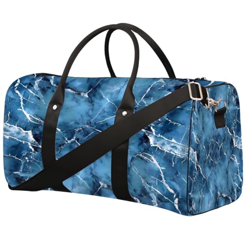 Sporttasche für Damen und Herren, wasserabweisend, faltbar, leichte Handgepäcktasche für Wochenendausflüge, für Workout, Krankenhaus, Blau von Dusviba