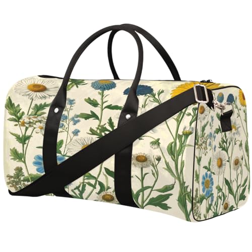 Sporttasche mit Gänseblümchen-Motiv, für Damen und Herren, wasserabweisend, faltbar, leicht, für Workout, Krankenhaus Sporttasche mit Gänseblümchen-Motiv, für Damen und Herren, wasserabweisend, faltbar, leicht, für Workout, Krankenhaus von Dusviba