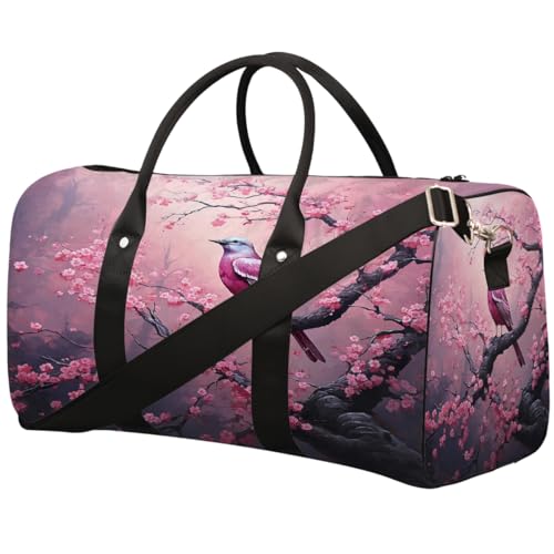 Sporttasche mit Kirschblütenbaum, für Damen und Herren, wasserabweisend, faltbar, leicht, für Workout, Krankenhaus Sporttasche mit Kirschblütenbaum, für Damen und Herren, wasserabweisend, faltbar, leicht, für Workout, Krankenhaus von Dusviba