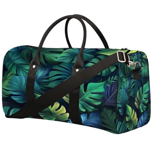 Sporttasche mit tropischen Palmenblättern, für Damen und Herren, wasserabweisend, faltbar, leicht, für Workout, Krankenhaus Sporttasche mit tropischen Palmenblättern, für Damen und Herren, wasserabweisend, faltbar, leicht, für Workout, Krankenhaus von Dusviba