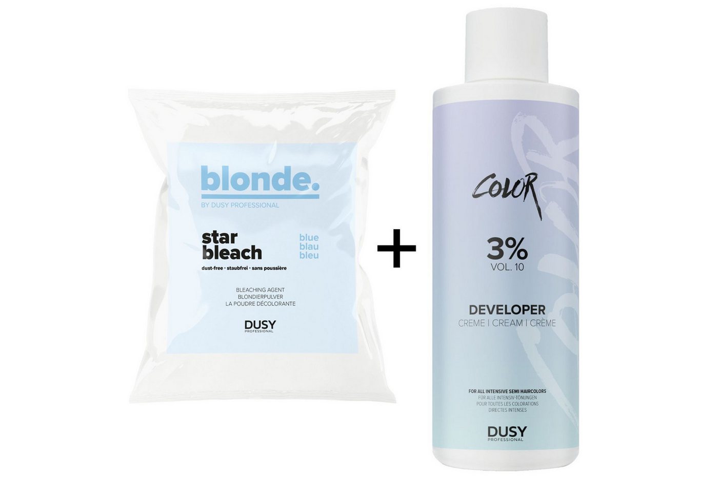 Dusy Professional Blondierpulver Dusy Star Bleach Blondierpulver 500g + Creme Developer 1L, 2-tlg. von Dusy Professional