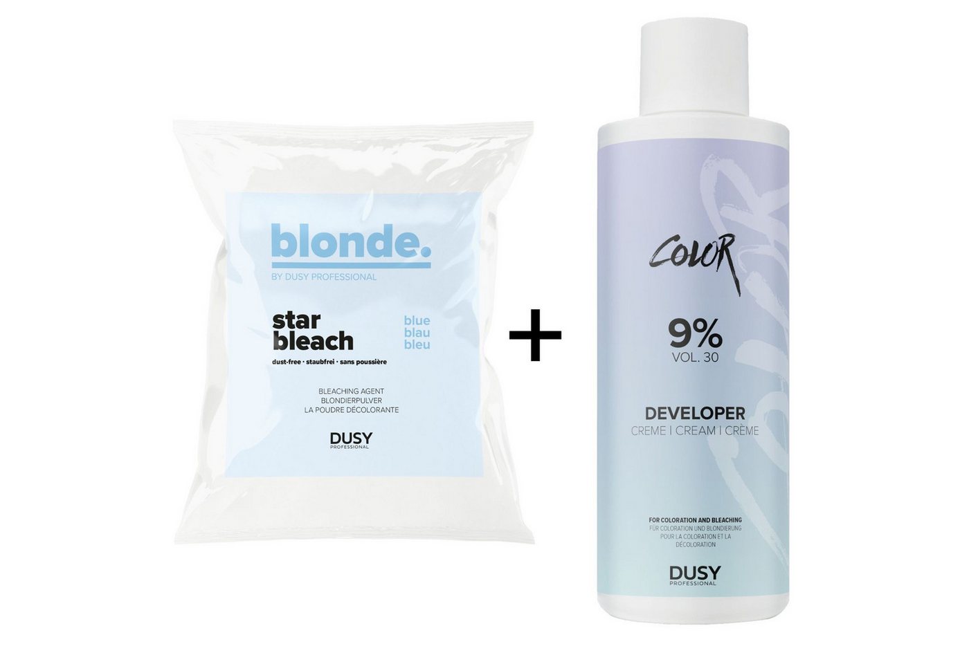 Dusy Professional Blondierpulver Dusy Star Bleach Blondierpulver 500g + Creme Developer 1L, 2-tlg. von Dusy Professional