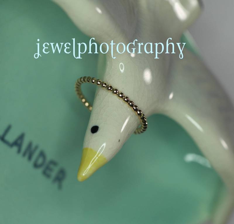 Vintage 14 K Gold Kugeln Erweiterung Ring-Größe 15, 5 = 51 von DutchCreativity