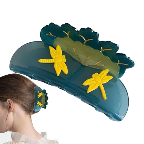 Duvcoywae Haarklauenclip, Haarklauenklammern für Frauen - Acetat Jaw Barrette Starker Grip Haarclip - Niedliche Perlendesign kreativer Haarzubehör für Frauen Mädchen mit dünnem Haar, Brötchen, von Duvcoywae