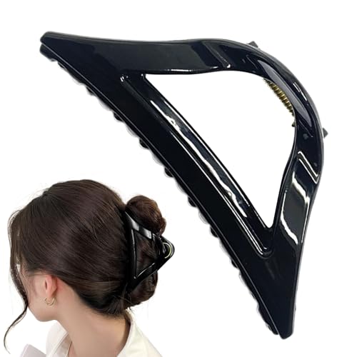 Duvcoywae Haarspangen für Styling,Mädchen Haaraccessoire - Modische Silikon Dreiecks-Krallenspange für Sport Freizeit Schule täglicher Einsatz von Duvcoywae