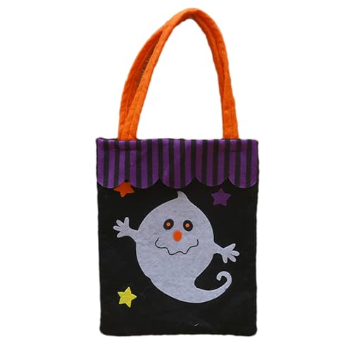 Duvcoywae Halloween Süßigkeitenbeutel - Halloween Süßes Oder Saures Beutel - Mehrweg Beutel Für Kinder Erwachsene Süßigkeiten Snacks Aufbewahrung Einkauf Klassenzimmer Deko von Duvcoywae