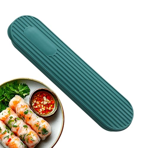 Duvcoywae Reisebesteckhalter - Outdoor Geschirr Aufbewahrungsbox - Wiederverwendbare Staubdichte Utensilien Organizer Hülle für Reisen Camping Wandern Dormitorium von Duvcoywae