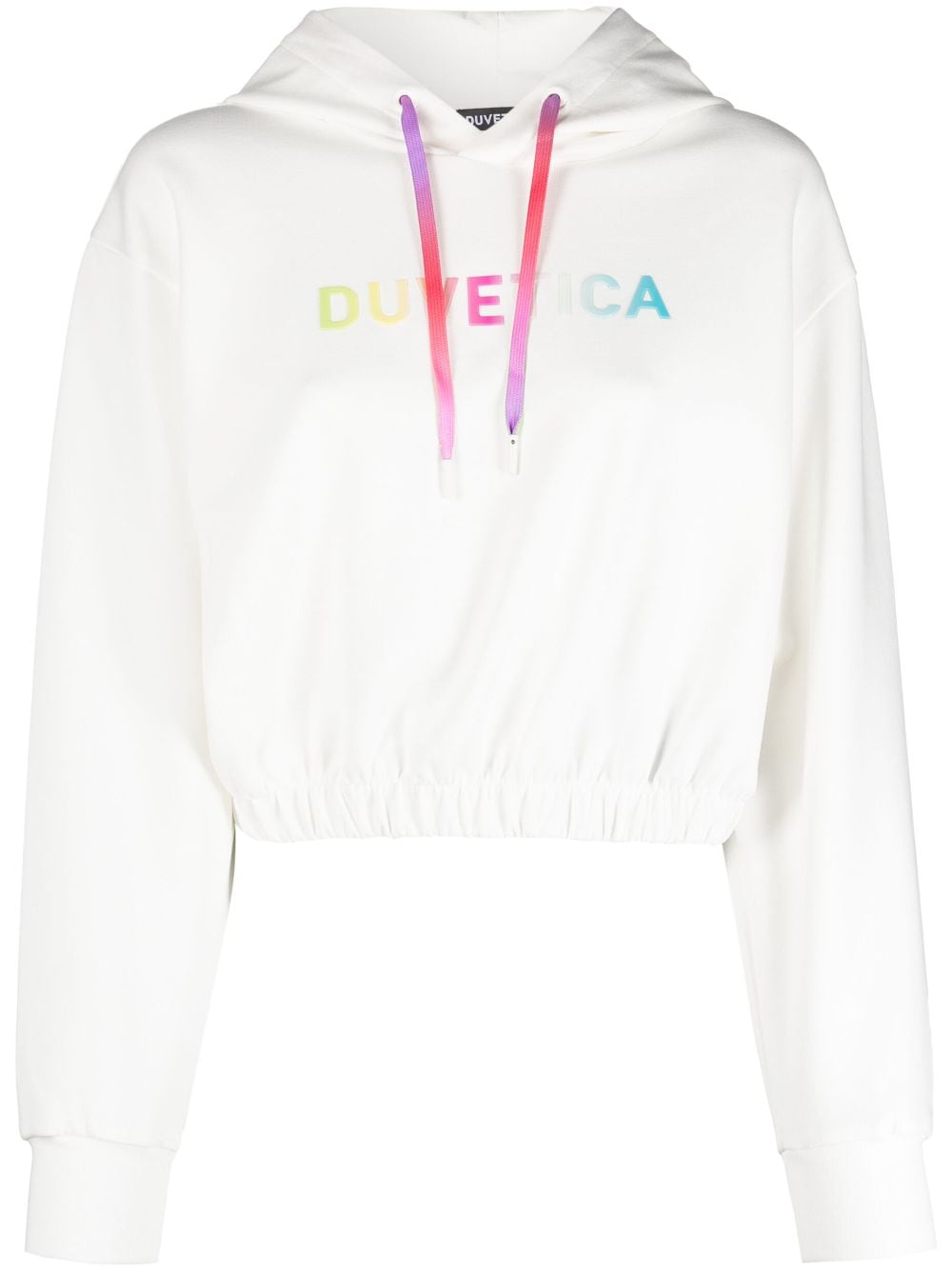 Duvetica Cropped-Hoodie mit Logo - Nude von Duvetica