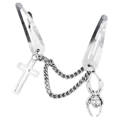 1 Paar Haarspangen im Gothic-Stil, Seitenclip, 2000er-Jahre-Stil, coole Haarnadeln, weibliche Haardekorationen 1 Paar Haarspangen im Gothic-Stil, Seitenclip, 2000er-Jahre-Stil, coole Haarnadeln, weibliche Haardekorationen von Duyeuau