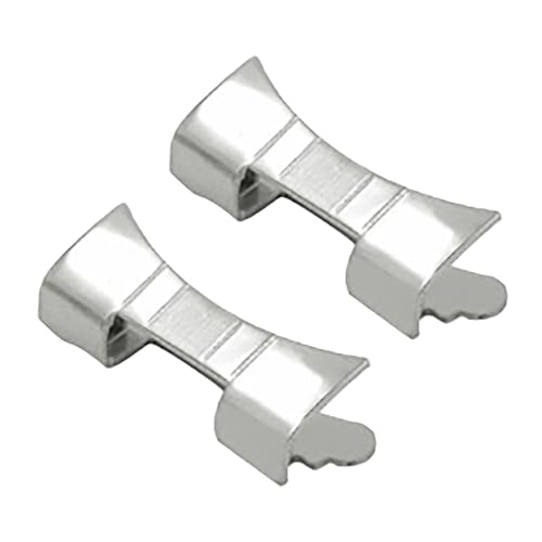 Duyeuau 2 x langlebige Smartwatch-Armband-Adapter, intelligenter sicherer Uhrenanschluss für Armbandersatz bzw, Silber, 19 mm, 19 mm von Duyeuau