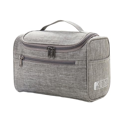 Duyeuau Mehrzweck-Kosmetiktasche, tragbar, Reißverschluss, Handtasche, großes Fassungsvermögen, Kissen-Tasche, Make-up-Tasche, Reisetasche, grau, 23*17.5*12.5cm Duyeuau Mehrzweck-Kosmetiktasche, tragbar, Reißverschluss, Handtasche, großes Fassungsvermögen, Kissen-Tasche, Make-up-Tasche, Reisetasche, grau, 23*17.5*12.5cm von Duyeuau