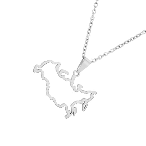 Duyeuau Moderne Halskette aus robustem Edelstahl mit aufwendigem russischem Muster, Accessoire für lässige, formelle Outfits, modische Edelstahl-Halskette, B, Wie beschrieben, Wie beschrieben von Duyeuau