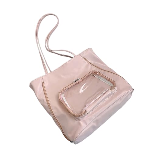 Duyeuau Stilvolle Pendler-Umhängetasche für Damen, Rucksack, PU-Unterarmtaschen mit geräumigem Fach für Arbeit, Reisen, unverzichtbar, leichte Arbeitstasche, B, One Size von Duyeuau