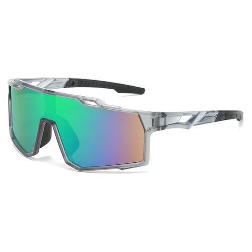 Duyeuau Vielseitige Unisex-Sonnenbrille für Sportbegeisterte, Radfahren, Fahren, Angeln, für Männer und Frauen, Sport, unverzichtbar, trendig, polarisierte Sonnenbrille zum Radfahren, Transparentes von Duyeuau