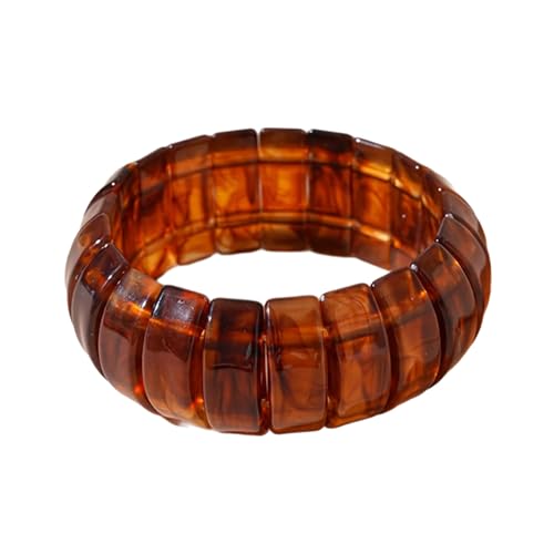 Duyeuau Vintage-inspirierter Acryl-Armreif mit Farbverlauf, modernes modisches Armband, minimalistischer Schmuck für den täglichen Gebrauch, minimalistischer geometrischer Schmuck für Damen von Duyeuau