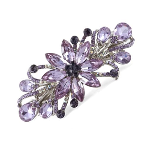 Eleganter, zarter Fascinator, Blume, handgefertigt, Haar-Accessoires für Damen, Kristall-Kopfschmuck, 1920er-Jahre-Kunst-Ornament von Duyeuau