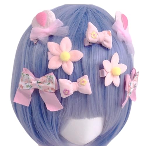 Flache Haarspange für Mädchen, Blumen-Ornamente für Frauen, Mädchen, Strauß, Haarspange, süße, bunte Foto-Requisiten von Duyeuau
