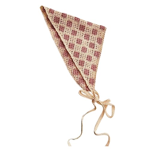Frühlingsstrick-Kopftuch für Damen, elegant, Kopfschmuck, dekoratives Haarband, Musikfestival, Frauen-Kopf-Zubehör von Duyeuau