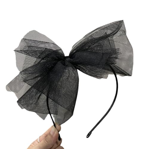 Harte Stirnbänder mit breiten Spitzenschleifen, Haarband für Damen, Gothic, schwarz, Haarschmuck Harte Stirnbänder mit breiten Spitzenschleifen, Haarband für Damen, Gothic, schwarz, Haarschmuck von Duyeuau