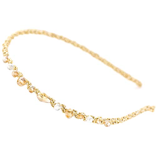 Koreanisches Haarband für Damen und Mädchen, mit Strasssteinen, kontrastfarben von Duyeuau