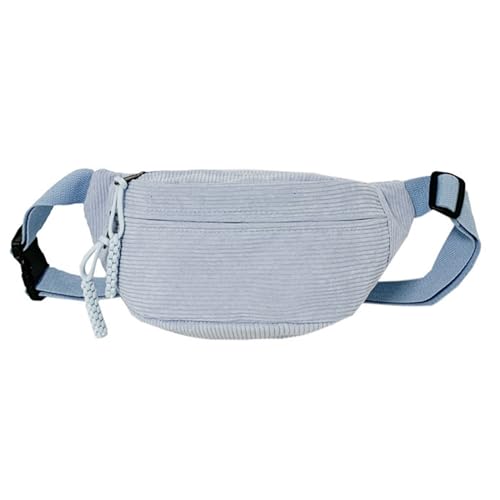 Modische Gürteltasche, Umhängetasche, Schultertasche mit Reißverschluss und verstellbarem Riemen für einen stilvollen Look, blau von Duyeuau