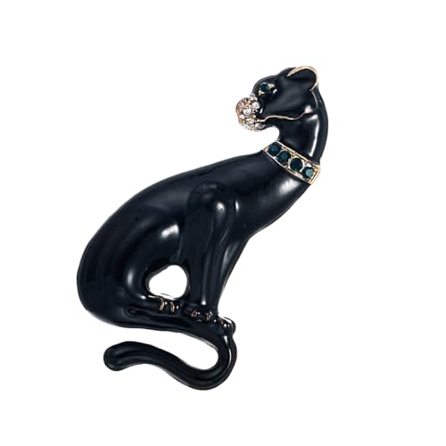 Modische Panther-Brosche, glatte Oberflächen, leicht, 17 g, Schmuckgeschenk, vielseitig, Panther-Anstecknadel für Damen und Herren, verstellbare Kleidungsnadel von Duyeuau
