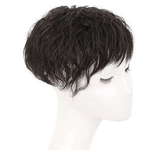 Nahtlose Mischung, realistische synthetische Perücke, Damen-Pony, Haarverlängerung mit natürlichem Haar, geeignet für erwachsene Frauen und Damen von Duyeuau