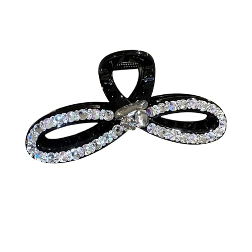 Stilvolle Haarspange mit Strasssteinen, modisches Accessoire für dünnes Haar, ideal für Abschlussbälle und Freizeitkleidung von Duyeuau