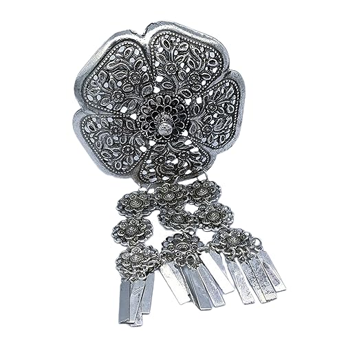 Zarte geschnitzte Haarnadel in Blumenform, glänzend, exotisch, für Frauen, die Fotos machen, Haarstyling-Tiaras von Duyeuau