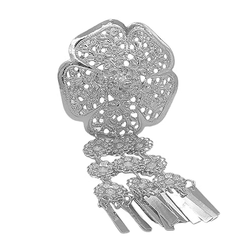 Zarte geschnitzte Haarnadel in Blumenform, glänzend, exotisch, für Frauen, die Fotos machen, Haarstyling-Tiaras von Duyeuau