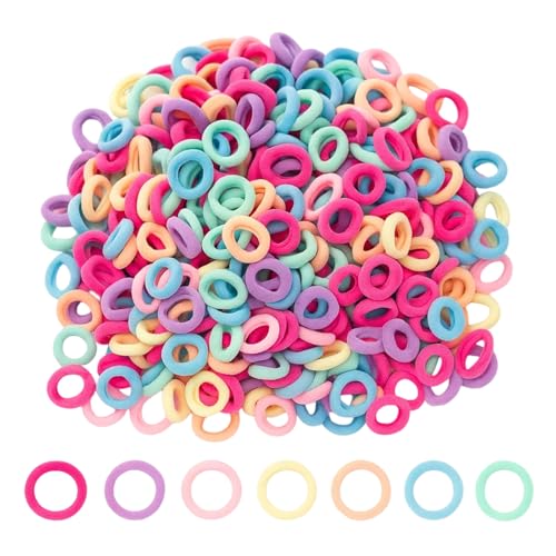 600 Soft Loom Bands, Mini Haargummis Für Mädchen, 2,5 cm Durchmesser, 6 mm Dicke, Elastische Loom Bänder Set Für DIY Haarschmuck, School Activities Und Crafts 600 Soft Loom Bands, Mini Haargummis Für Mädchen, 2,5 cm Durchmesser, 6 mm Dicke, Elastische Loom Bänder Set Für DIY Haarschmuck, School Activities Und Crafts von DvBCNMe