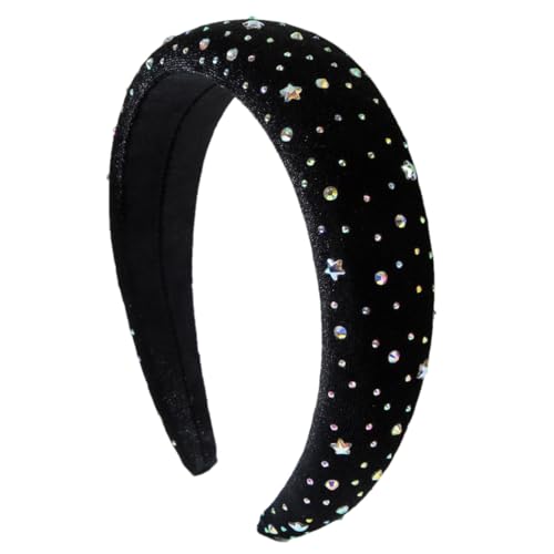 Damen American Vintage Kristall Stirnband Damen Klassisch Mode Stirnbänder von Dvbfufv