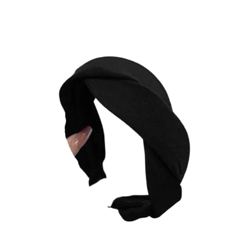 Damen Haarband mit breitem Rand, einfarbig, Turban, modisch, einfarbig, Kopfbedeckung, Haarschmuck für Erwachsene von Dvbfufv