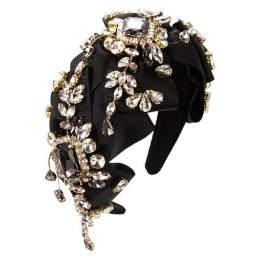Damen-Haarreif mit Schleife, Diamanten, Party-Haar-Accessoire von Dvbfufv