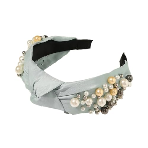 Damen Perlen Stirnband Frauen Mode Breites Stirnband Mädchen Party Haarschmuck von Dvbfufv