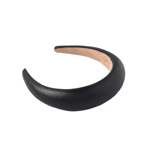 Damen-Stirnband im Vintage-Stil, PU-Schwamm, breite Krempe von Dvbfufv