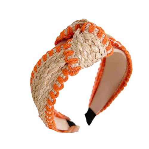 Damenmode Stroh Patchwork Haarband Sommer Turban Haarschmuck von Dvbfufv