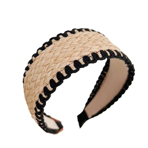 Damenmode Stroh Patchwork Haarband Sommer Turban Haarschmuck von Dvbfufv