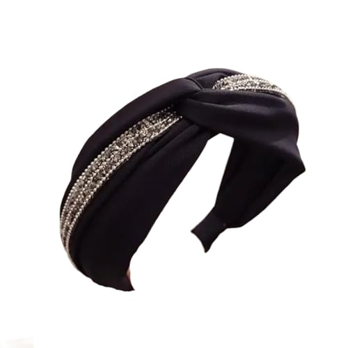Damenmode massives Kristall-Haarband für Erwachsene, klassisches Haar-Accessoire, weiblicher Turban von Dvbfufv