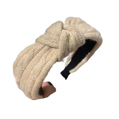 Damenmode weich breiter Rand Haarband Frühling Winter Warm Gestrickt Turban Erwachsene Haarschmuck von Dvbfufv