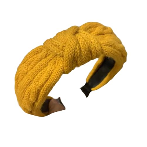 Damenmode weich breiter Rand Haarband Frühling Winter Warm Gestrickt Turban Erwachsene Haarschmuck von Dvbfufv