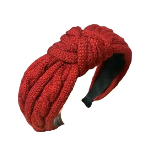 Damenmode weich breiter Rand Haarband Frühling Winter Warm Gestrickt Turban Erwachsene Haarschmuck von Dvbfufv