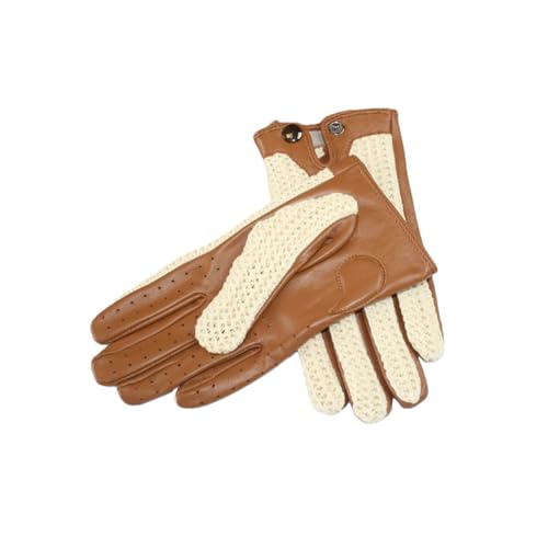 Dvbfufv Damen Lederhandschuhe Damen Dünn Mode Touchscreen Handschuhe Damen Herbst Frühling Reiten Fahren Handschuhe, beige, 7.5 von Dvbfufv