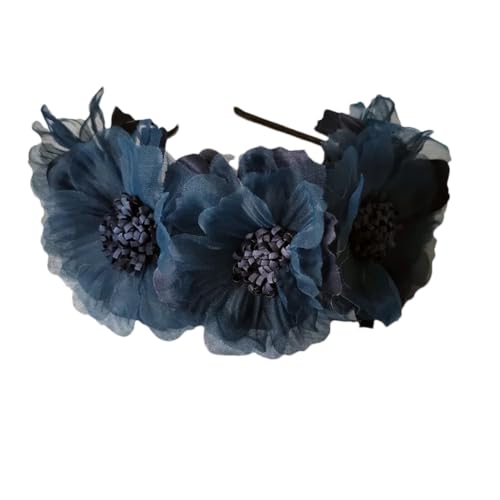 Einfarbiges Braut-Stirnband für Mädchen, Blumen-Haarbänder, Performance-Haarschmuck von Dvbfufv