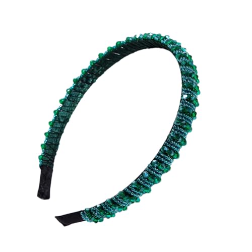 Koreanische Mode gewebte Perlen Kristall Stirnband Damen einfache Haarschmuck Koreanische Mode gewebte Perlen Kristall Stirnband Damen einfache Haarschmuck von Dvbfufv